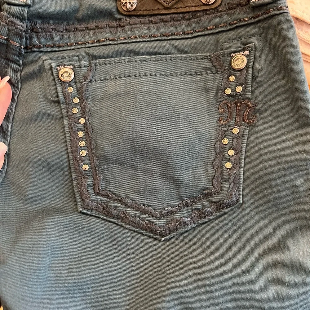 Miss Me Dark Blue Embellished Jeans - Picture 5 of 16